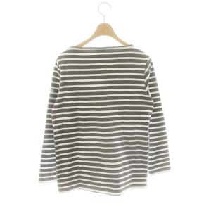 ORCIVAL バスクシャツ ボーダー 長袖 カットソー Tシャツ 2 チャコールグレー ホワイト /ES OS