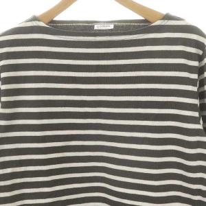 ORCIVAL バスクシャツ ボーダー 長袖 カットソー Tシャツ 2 チャコールグレー ホワイト /ES OS