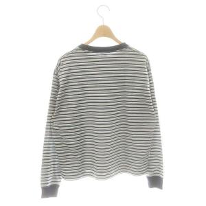 DANTON ボーダー 長袖 カットソー Tシャツ XS ネイビー マルチカラー /ES OS