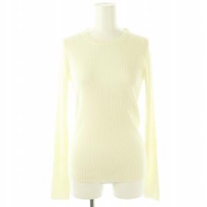 24AW ウォッシャブル クルーネックリブニット セーター 長袖 オフホワイト /ES OS