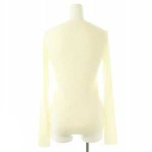 Spick&Span 24AW ウォッシャブル クルーネックリブニット セーター 長袖 オフホワイト /ES OS
