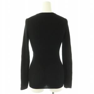 NOBLE 24AW リブクルーネックニット セーター 長袖 ブラック /ES OS