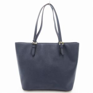 MICHAEL KORS トートバッグ レザー チャーム付き 紺 ネイビー /UD
