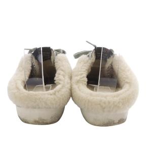 GOLDEN GOOSE Super-Star sabot style グリッター&シアリングライニング サボ 36 シルバー色