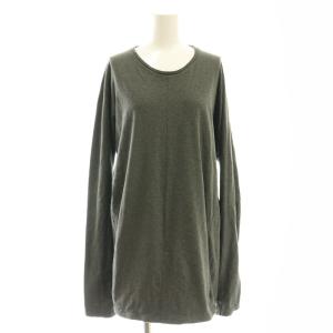 Uネックニット カットソー 長袖 4 グレー /HK OS AD