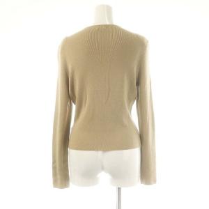 FOXEY BOUTIQUE カシミヤシルク ダブルジップカーディガン ニット 40 ベージュ 18113 /DF OS SH