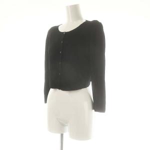 FOXEY NEW YORK アッパースタンダード カーディガン ボレロ ニット 40 ブラック 32821 /DF OS