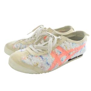 Onitsuka Tiger メキシコ 66 クリーム サンコーラル スニーカー 11 切替 23.5cm クリーム色 /SR9