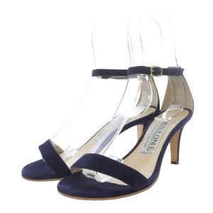 Nebuloni サンダル ハイヒール ストラップ スエード 36 ネイビー /YO11 SH