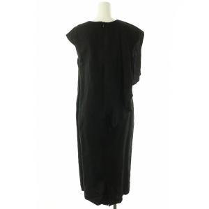 ADORE コンフォート麻ワンピース ロング 36 ブラック /DF OS