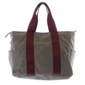 Vivienne Westwood ラインORB エンボストートバッグ カーキ ボルドー
