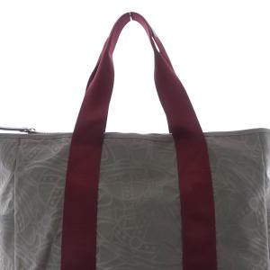 Vivienne Westwood ラインORB エンボストートバッグ カーキ ボルドー