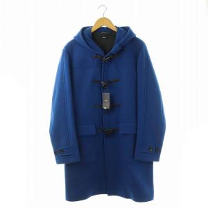 ダッフルコート ロング ウール L 青 /MI OS