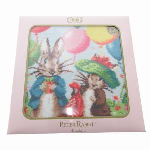 ピーターラビット セレブレイトリー ハンカチ ハンドタオル 総柄 うさぎ柄 マルチカラー /FF