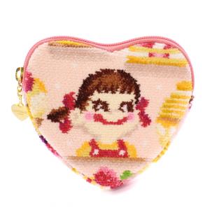 LOVERARY PEKO SMILE CAKE ペコスマイルケーキ ハート型ポーチ 小物入れ コンパクト
