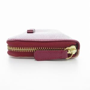 Samantha Thavasa デラックス 長財布 ラウンドファスナー 小銭入れあり リボン バイカラー ピンク /UO