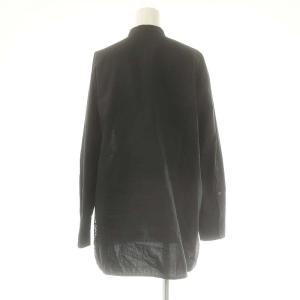 ELIN グリーンレーベルリラクシング レースバンドカラーブラウス 長袖 ブラック /DO OS SH