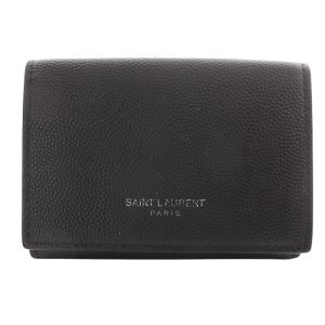 タイニーウォレット 型押しカーフスキン 財布 三つ折り ブラック 459996 /YO21 OH