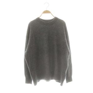 24AW Light Fur Big プルオーバー ニット セーター 長袖 グレー /DF OS SH