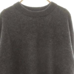 Plage 24AW Light Fur Big プルオーバー ニット セーター 長袖 グレー /DF OS SH