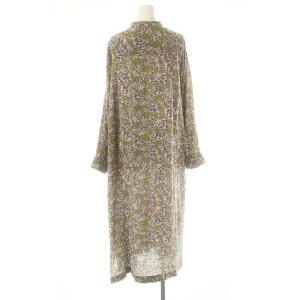 JOURNAL STANDARD relume フラワープリントパイピングワンピース ロング 長袖 38 ライトグリーン マルチカラー /DO OS