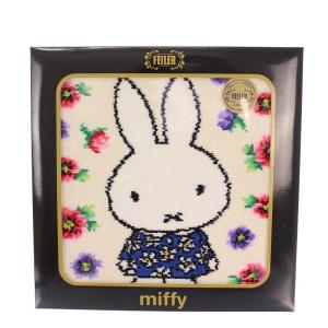 miffy ミッフィー アネモネプティ ハンカチ 花柄 総柄 アイボリー マルチカラー /BB OF
