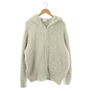 24AW PIQUE MONSTER HOMME パーカ ニット ルームウェア ジップアップ M ミントブルー