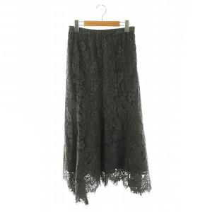 レースマーメイドスカート ロング 38 チャコールグレー /DO OS