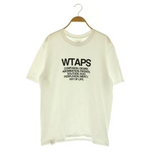 Tシャツ カットソー 半袖 ロゴプリント 2 M 白 ホワイト（2024