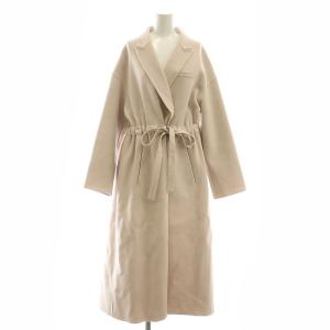 24AW ジロンラムメルトン チェスターコート 38 スモークピンク