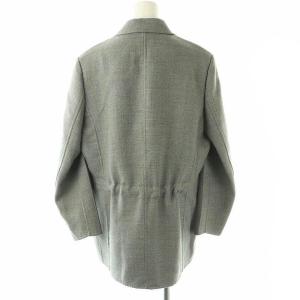 ebure ウール ダブル バックギャザー テーラードジャケット 38 グレー