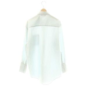 AURALEE ×ロンハーマン Ron Herman 24SS ストライプシャツ 長袖 メンズライク オーバーサイズ 0