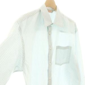 AURALEE ×ロンハーマン Ron Herman 24SS ストライプシャツ 長袖 メンズライク オーバーサイズ 0