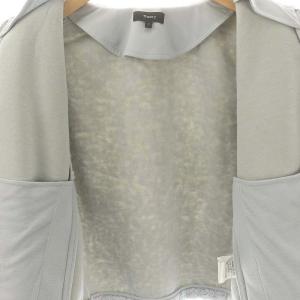 Theory 23AW JERSEY FLEECE EASY FLEECE ZIP フリースジャケット ノーカラー S