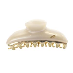 バービー クリップ Mサイズ アイボリー ゴールド色 /SR9