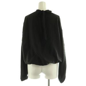 yori ギャザー ブラウス 長袖 プルオーバー バックリボン F ブラック /MY OS