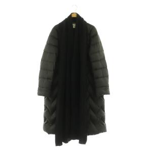 ダウンコート ニット 切替 ショールカラー ブラック /MY OS