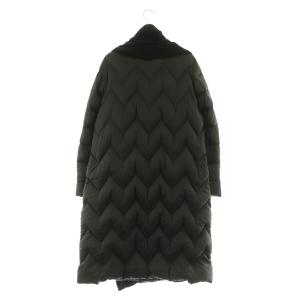 DIANE von FURSTENBERG ダウンコート ニット 切替 ショールカラー ブラック /MY OS