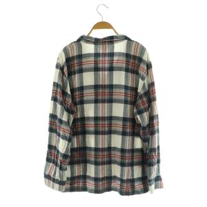 gelato pique セットアップ上下 チェックシャツ チェックパンツ 刺繍 ルームウェア パジャマ M-L ネイビー レッド