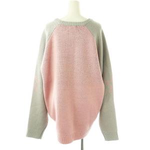 jouetie 24AW グランジラグランルーズニット セーター M ピンク グレー /MI OS