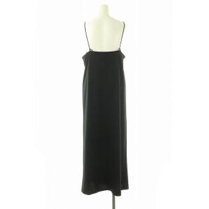 GALLARDAGALANTE 24SS カットキャミワンピース ロング 1 ブラック /DO OS
