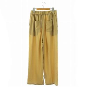 GALLARDAGALANTE 23SS ジャージーワイドタックパンツ ジッパーフライ 2 ベージュ /NR OS