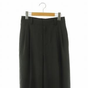 GALLARDAGALANTE 23SS ジャージーワイドタックパンツ 2 チャコール /ES OS