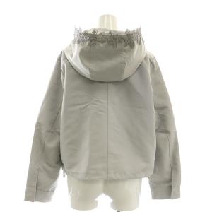 TOCCO 24AW フードフラワーレース付きマウンテンパーカー ジャケット M グレー /MI OS