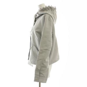 TOCCO 24AW フードフラワーレース付きマウンテンパーカー ジャケット M グレー /MI OS