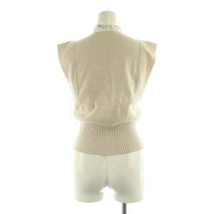 SNIDEL 23AW スカーフタイニットプルオーバー ノースリーブ リブ ONE ベージュ /MY OS