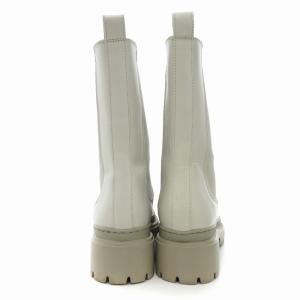 TOMORROWLAND ライトラバーソール サイドゴアブーツ スムースレザー 36 ライトグレー /UO