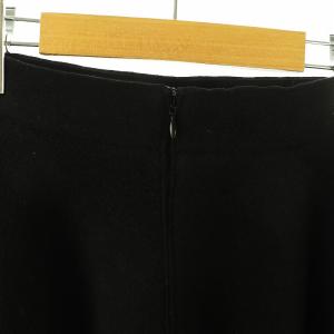 ATON ポーラーテックフリース サーキュラースカート ロング フレア 02 黒 /MI OS