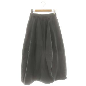 23AW egg drape skirt スカート フレア ナイロン S グレー /MI OS