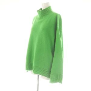 Liesse ビッグタートルニット セーター 長袖 緑 グリーン /AT OS